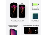 APPLE iPhone 13, Medianoche, 128 GB, 5G, 6.1, iOS + Adaptador de corriente, USB-C de 20 W