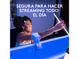 Lámpara - Logitech Litra Beam LED, Streaming con TrueSoft, Ajustable para Escritorio, Ajustes de Luminosidad/Temperatura de Color, para PC/Mac