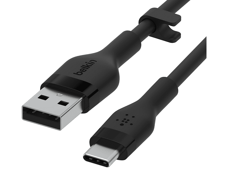 Cable - De USB-A a USB-C, Belkin CAB008bt1MBK, Para Dispositivos Habilitados con USB-C, 1 m, Negro