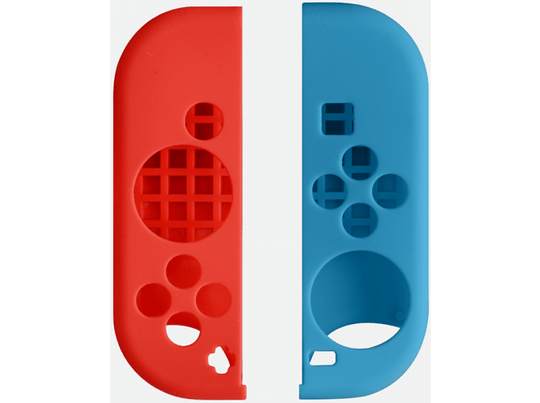 Funda - Isy Switch Joy Funda silicona, Para Nintendo Switch, Azul y Rojo