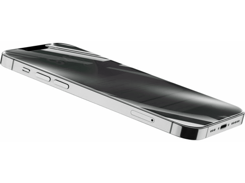 Protector de pantalla - CellularLine Top Secret Glass, Para iPhone 14, Filtro de privacidad, Transparente