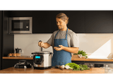 Robot de cocina - Cecotec Olla GM Modelo H Deluxe FRY, Multifunción, 1530 W, 6 L, Programable, Freidora de Aire, Báscula integrada, Negro y Plateado