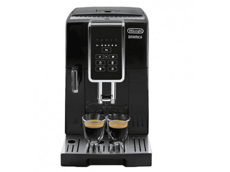 Cafetera superautomática - De'Longhi Dinámica ECAM350.50.B, 1450 W, 1.8 l, Función 2 tazas, Panel táctil, Negro