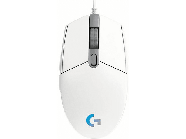 Ratón gaming - Logitech G203 Lightsync 2da Gen, 8000DPI, Cable, RGB, Blanco