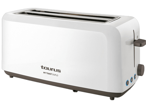 Tostadora - Taurus Mytoast Duplo, 1450W, iluminación LED, tres funciones