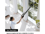Aspirador escoba - Samsung BESPOKE Jet Pet VS20A95823W/WA, 580 W, Autonomía 60 min, Inalámbrico, Negro/Blanco