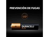 Pilas AAA - Duracell PLUS AAA LR03 / LR3, Pilas alcalinas, Pack 12 Uds, 1.5 V, MN2400, Universal, Negro
