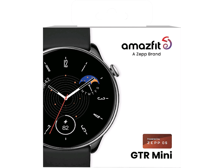 Smartwatch - Amazfit GTR Mini, 20 mm, BioTracker 3.0™, GPS, Bluetooth, AMOLED, Batería 14 días, Midnight Black