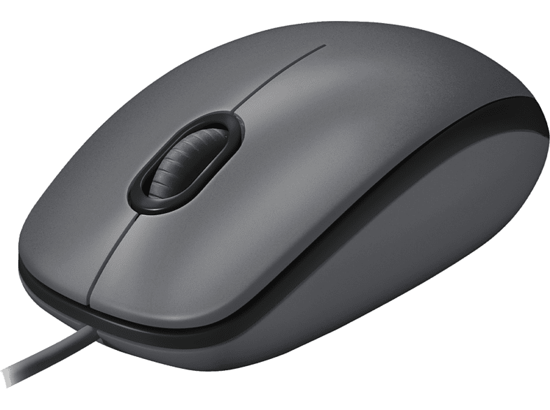 Ratón - Logitech M100, Cable USB, 3 Botones, 1000 DPI, Ambidiestro, PC, Mac, Portátil - Negro