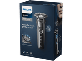 Afeitadora eléctrica - Philips S5887/35, Uso en seco y mojado, 60 min, Gris ceniza