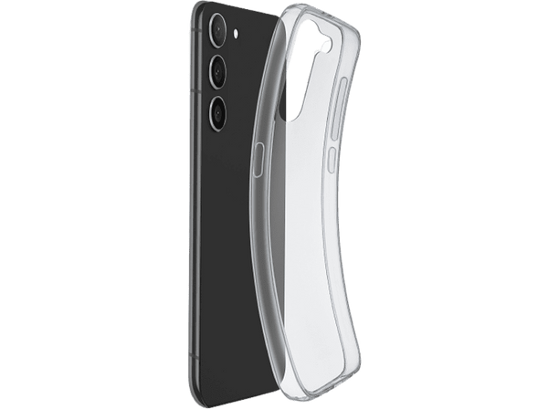 Funda - CellularLine FINECGALS23UT, Para Samsung Galaxy S23 Ultra, Goma blanda, Trasera, Transparente
