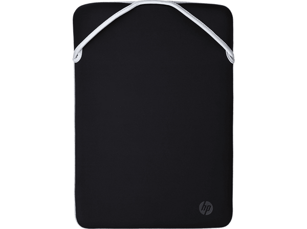 Funda - Funda protectora reversible HP para portátil de 15,6" 2F2K5AA, Neopreno, Reversible,  Negro/Plateado