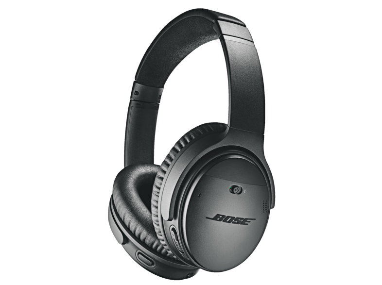 Auriculares inalámbricos - Bose QUIETCOMFORT 35 II, Bluetooth, Cancelación ruido, Micrófono, Negro