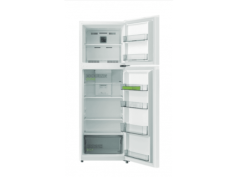 Frigorífico dos puertas - Midea MDRT385MTF01, 166 cm, No frost, 360º, Blanco