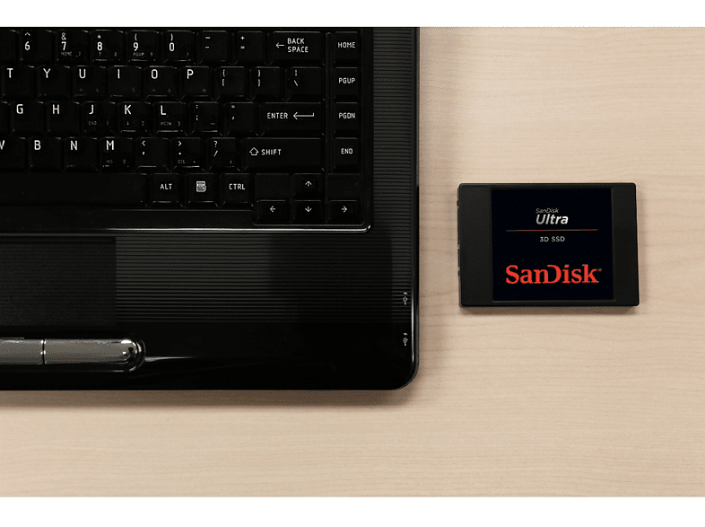 Disco duro SSD 2 TB - SanDisk Ultra SSD 3D, SATA 6 Gbps, 2.5, Interno, 560 MB/s, nCache™ 2.0, 3D NAND, Negro