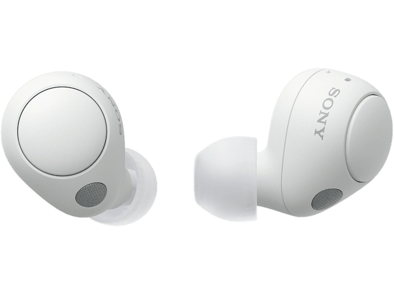 Auriculares True Wireless - Sony WFC700N, Cancelación de ruido (Noise cancelling), Estuche carga, Bluetooth, Google Assistant, Alexa, Siri, 20, Blanco
