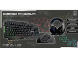 Pack gaming - G-Lab Combo Rhodium: Teclado gaming + Ratón gaming + Auriculares + Alfombrilla ratón