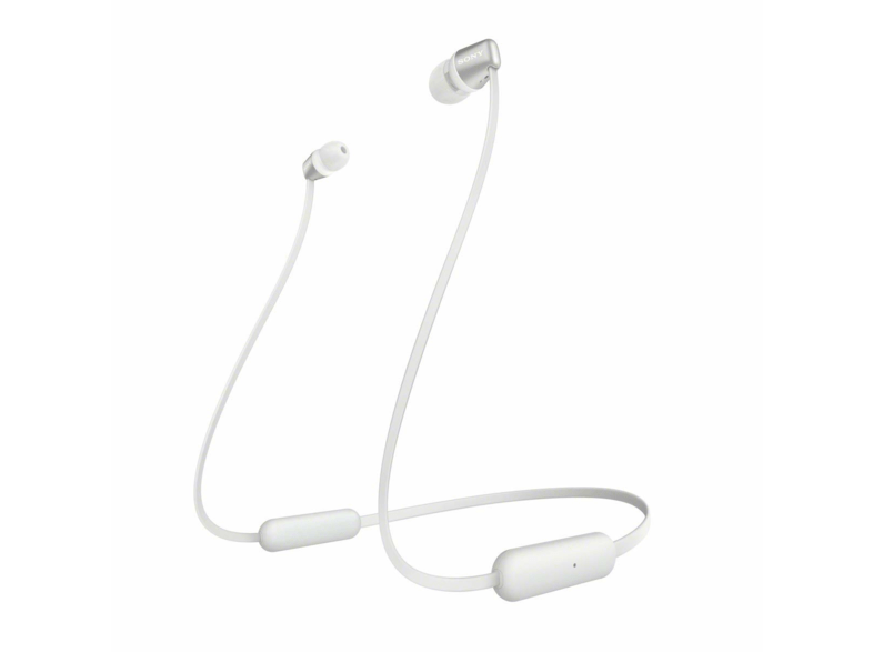 Auriculares inalámbricos - Sony WI-C310W, Bluetooth, USB-C, 15 Horas, Blanco