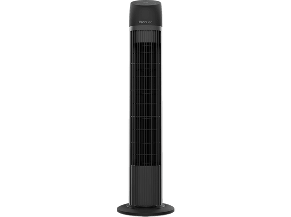 Ventilador de torre - Cecotec EnergySIlence 8050 SkyLine Smart, 45 W, 3 velocidades, 70º oscilación, Mando a distancia, Temporizador, Negro