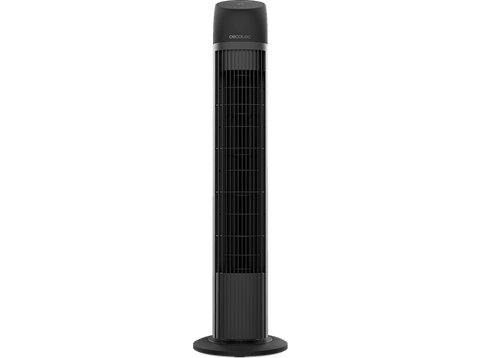 Ventilador de torre - Cecotec EnergySIlence 8050 SkyLine Smart, 45 W, 3 velocidades, 70º oscilación, Mando a distancia, Temporizador, Negro