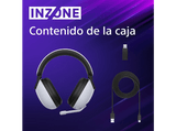 Auriculares gaming - Sony INZONE H9 + Tarjeta PlayStation 20€, Noise Cancelling, Inalámbricos, Sonido espacial 360, 32 horas, Micrófono, PC / PS5