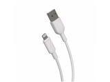 Cable USB - muvit MCUSC0020, USB, Lightning, Para Apple, 0.2 m, Blanco
