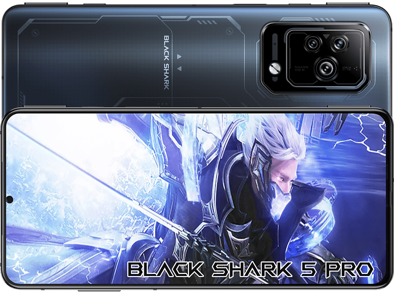 Móvil - Black Shark 5 Pro, Negro, RAM 12 GB, 256 GB, 6.67 OLED, 144Hz, Snapdragon 8 Gen 1, Android 12
