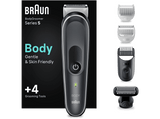 Afeitadora corporal - Braun 5360 Series 5, Recortadora corporal, Wet&Dry, 4 Accesorios, 100 min autonomía