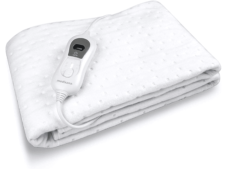 Calientacamas - Medisana HU 666, 60 W, 3 niveles de temperatura, Termostato, Textiles Oeko®, Blanco