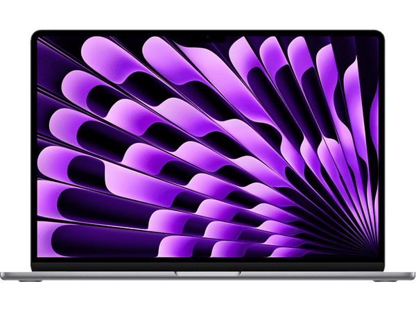 APPLE MacBook Air (2023), 15.3" Retina, Chip M2 de Apple, 8 GB, 256 GB SSD, MacOS, Teclado Magic Keyboard Touch ID, Gris espacial