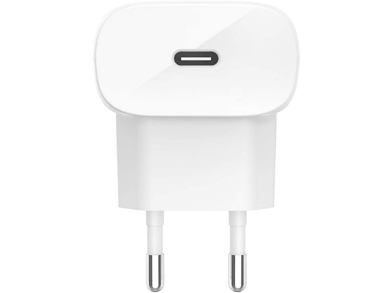 Cargador - Belkin ‎WCA003VFWH, USB-C, 20W, Blanco