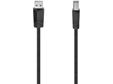 Cable USB - Hama 00200604, 5 m, USB-A, USB-B, USB2.0, Negro