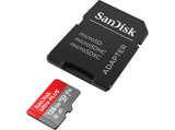 Tarjeta Micro SDXC - SanDisk Ultra PLUS, 128 GB, 150 MB/s, UHS-I, V10, A1, C10, Adaptador SD, Multicolor