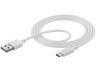 Cable USB - Cellular Line , USB, Blanco, TIPOA-C, USBDATACUSBA-CW