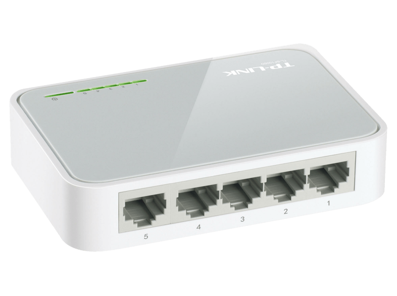 Switch - TP-Link, 5 puertos, 10/100Mbps