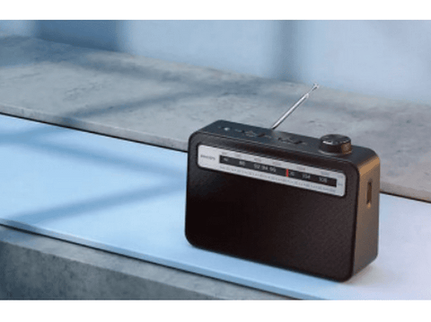 Radio portátil - Philips TAR2506, 0.3 W, FM / MW, Puerto para auriculares, Negro
