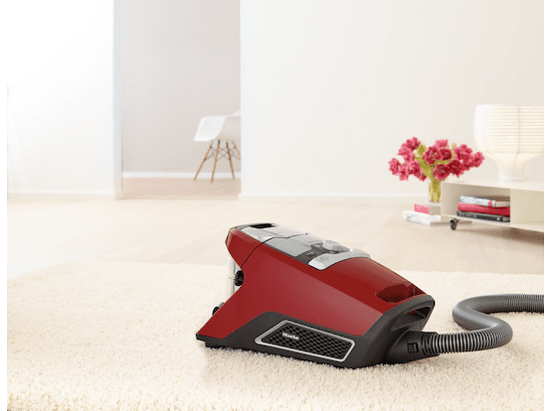 Aspirador sin bolsa - Miele Blizzard CX, 890 W, 2 l, Autolimpieza, 100 km/h,  Rojo