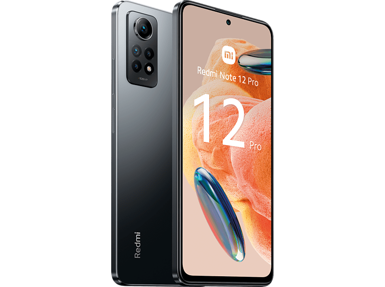 Móvil - Xiaomi Redmi Note 12 Pro, Negro, 256 GB, 8 GB RAM, 6.67 AMOLED FHD+ 120Hz, Snapdragon 732G, 5000 mAh, Android