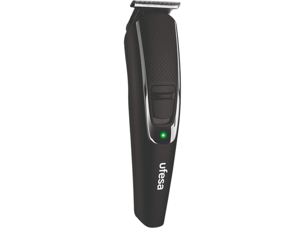 Barbero - Ufesa MB300, Autonomía 120 min, 9 Longitudes de corte, LED, Cabezales extraíbles, Negro