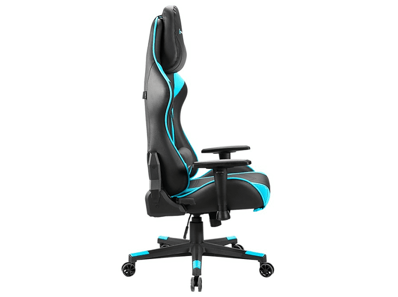 Silla gaming - Newskill Kitsune, Reposabrazos 2D, Hasta 150 kg, Respaldo ajustable en 180°, Azul