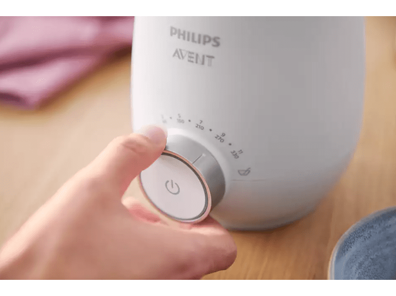 Calienta biberones - Philips SCF358/00, Función de descongelación, Calentamiento rápido y cómodo, Blanco