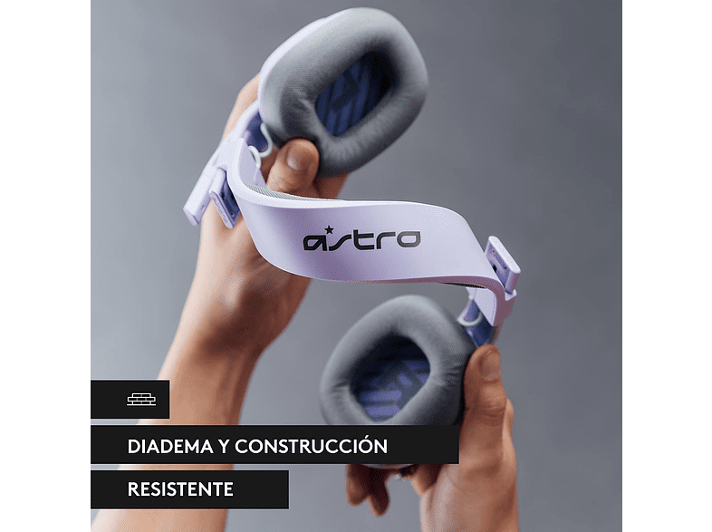 Auriculares gaming - Astro A10, De diadema, Con cable, Para PC, Micrófono, Transductores dinámicos 32 mm, Lila