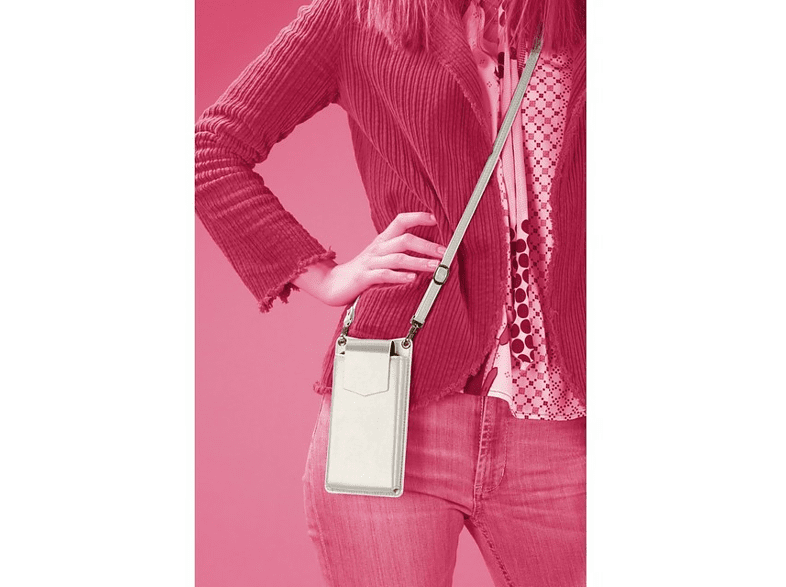 Funda - CellularLine Mini Bag Essential, Universal, Blanco