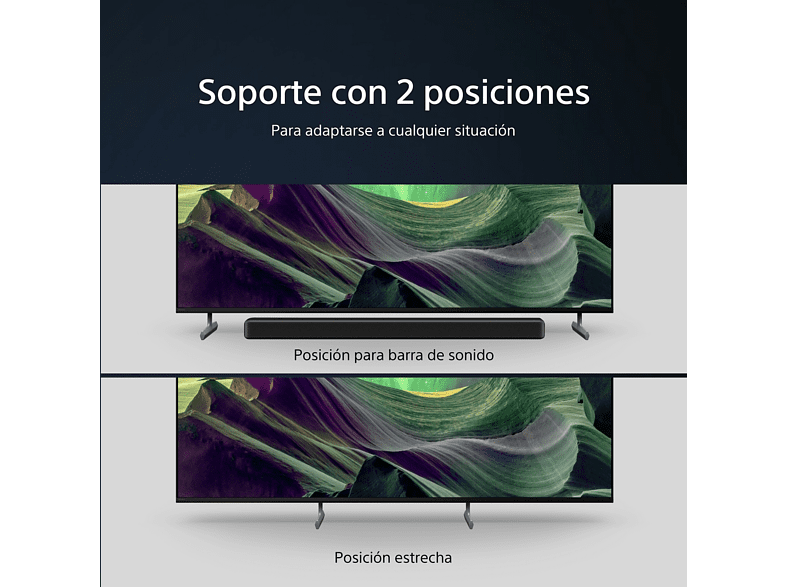 TV LED 55 - Sony BRAVIA 55X85L, Full Array LED, 4K HDR 120, Google TV, HDMI 2.1, Alexa, Siri, Bluetooth, Eco, BRAVIA Core, Diseño Estilizado