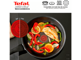 Sartén - Tefal Jordi Cruz G25504, Multiuso, Diámetro 24 cm, Revestimiento Titanium Antirayaduras, Tecnología Thermo-Signal, Aluminio, Negro
