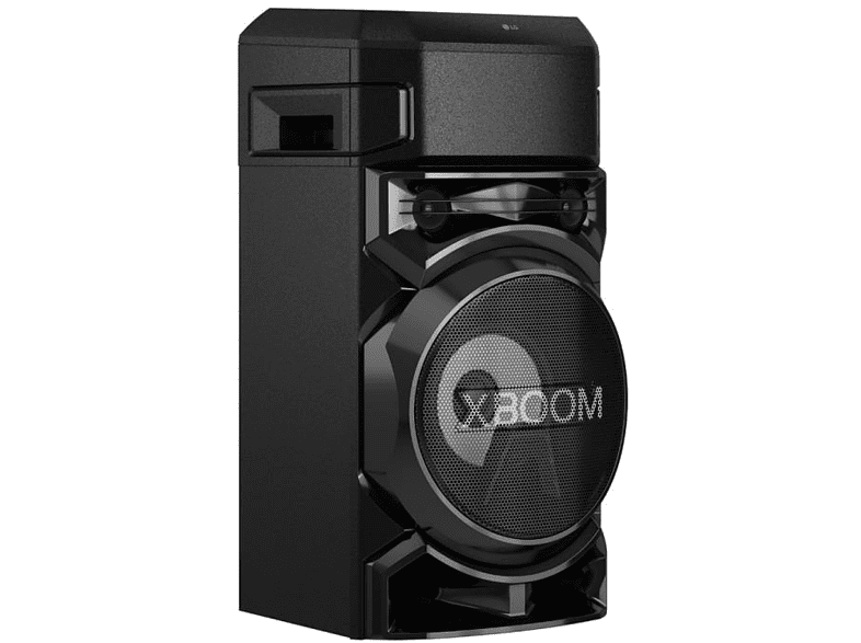 Altavoz de gran potencia - LG XBOOM HW RN5, USB, Radio FM, Karaoke, luces LED, Negro