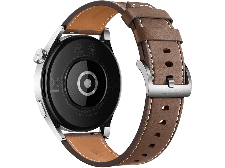 Smartwatch - Huawei New Classic Watch GT3, 46mm Classic, 14 días, Ritmo cardiaco, SPo2, IA+100 deportes, Acero, Marrón