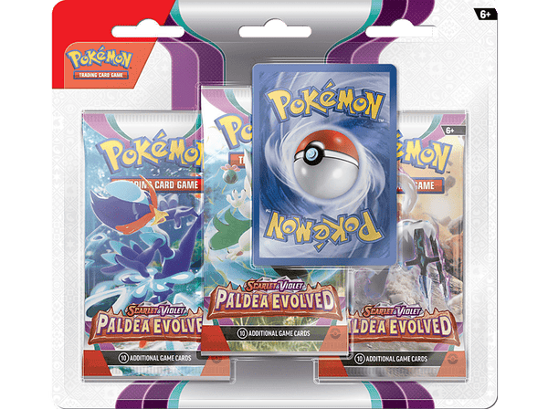 Juego - Magicbox Pokémon: Scarlet & Violet 2: Paldea Evolved. Pack de 3 Blíster (Inglés)