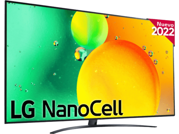 TV LED 86" - LG 86NANO766QA, UHD 4K, 86": Procesador Inteligente: α7 Gen5 AI Processor 4K, Smart TV, DVB-T2 (H.265), Azul Oscuro Ceniza