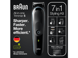 Recortadora - Braun Todo En Uno 5 MGK5345, Recortadora De Barba, 7 En 1, Para Hombre, 5 Accesorios